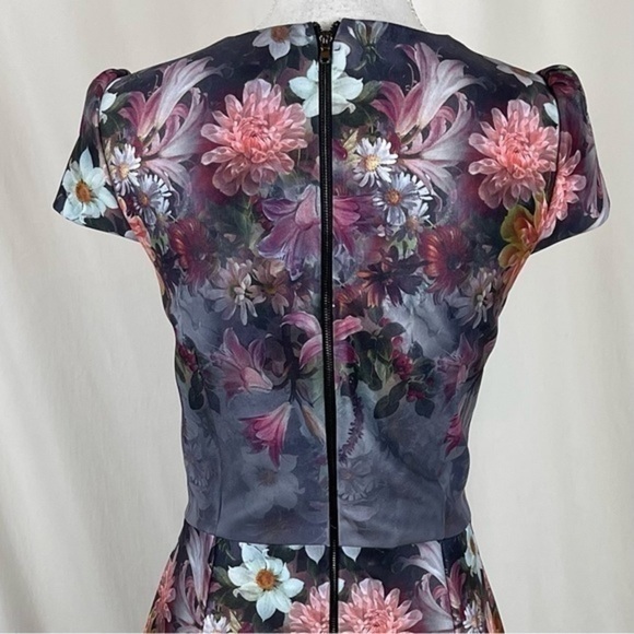 Betsey Johnson Bold Floral Print CottageCore Party Event Dress NWOT - Picture 5 of 14